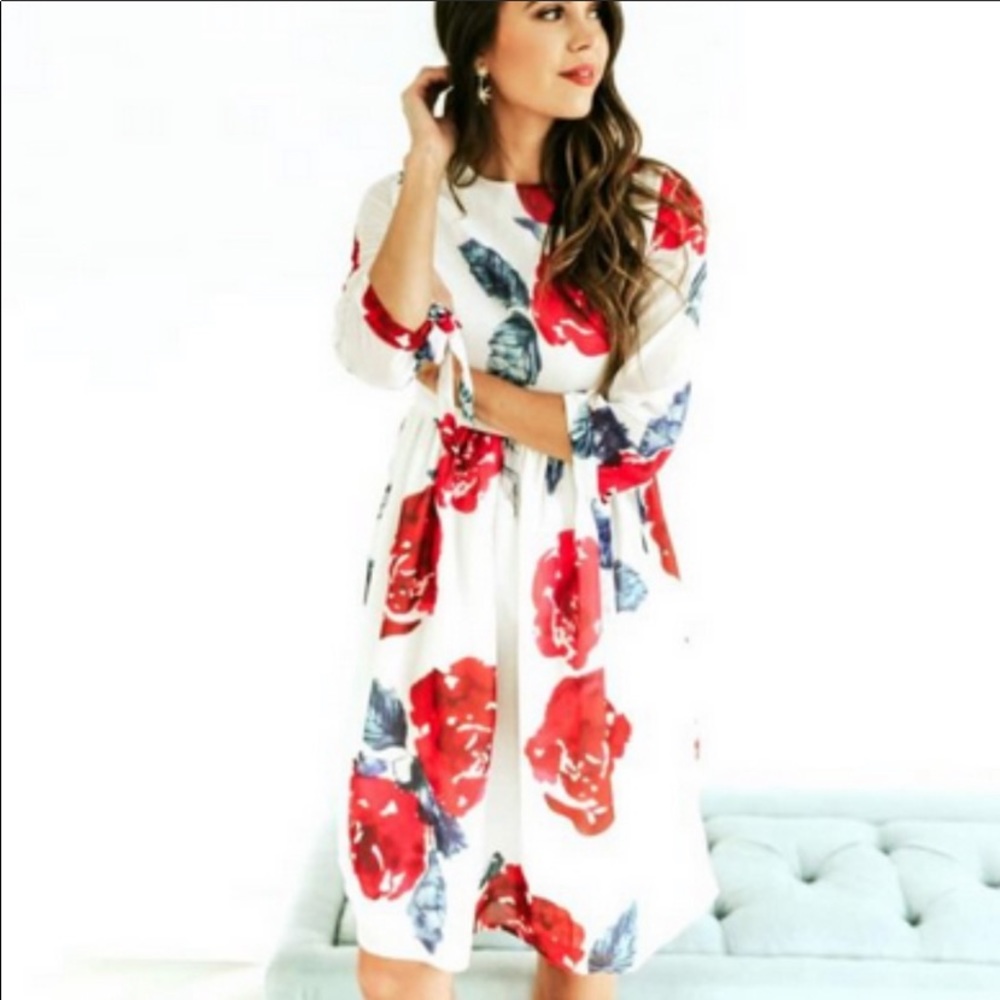 Gorgeous Floral Midi Dress